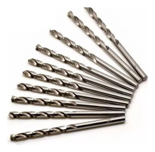 Kit 10 Broca De Aço Rápido 8mm Para Metal HSS Din338 Kit 10 Broca De Aço Rápido 8mm Para Metal HSS Din338