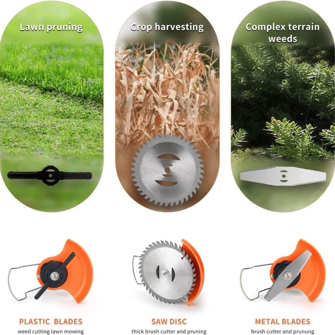 Aparador de Grama Cortador Portátil Sem Fio Bateria 24V Roçadeira