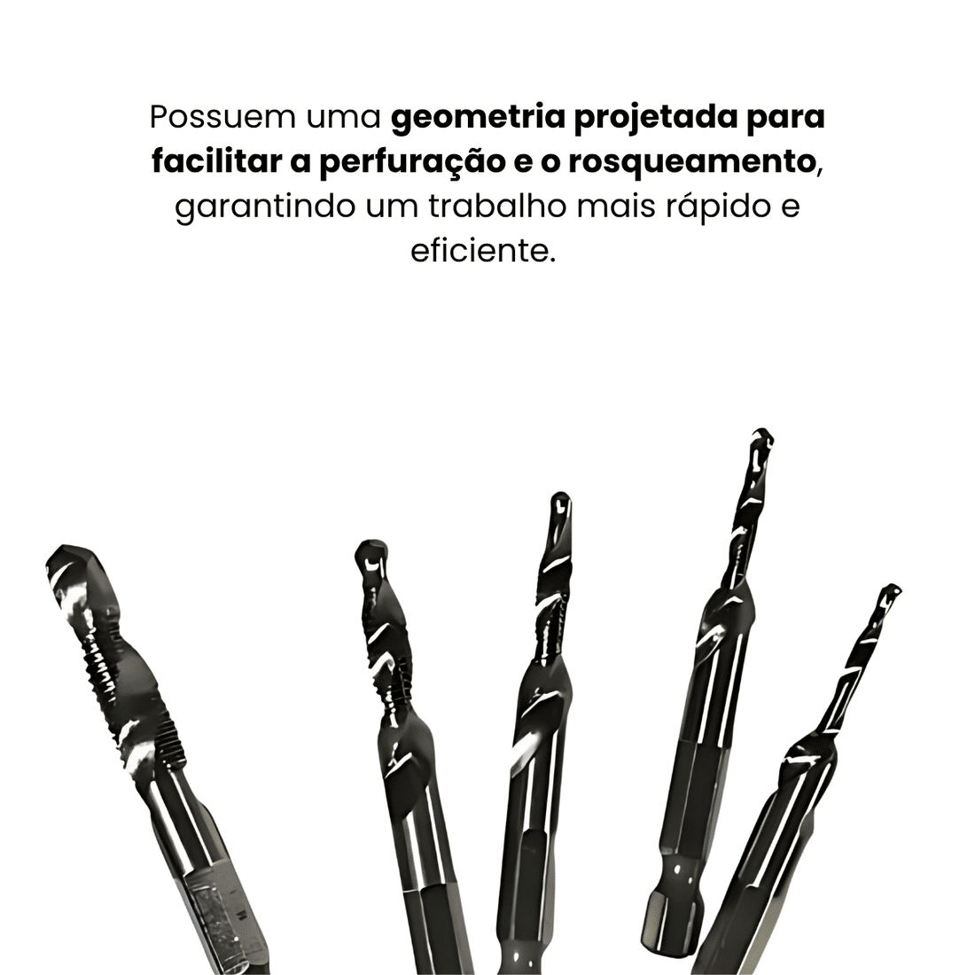 KIT DE BROCA MACHO ESPIRAL PARA ABERTURA DE ROSCA 6PCS KIT DE BROCA MACHO ESPIRAL PARA ABERTURA DE ROSCA 6PCS