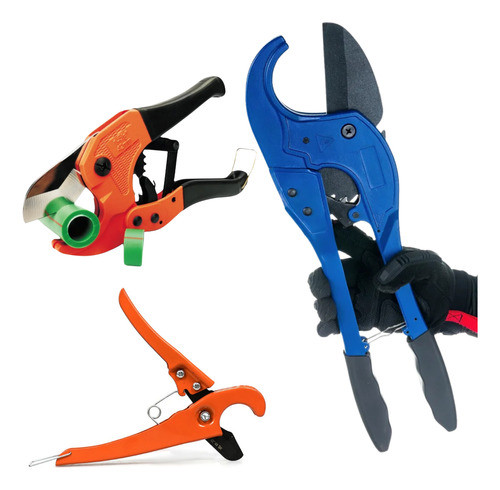 Kit 3 Cortador de Tubos Profissional PVC PPR PEX PEAD 75mm Kit 3 Cortador de Tubos Profissional PVC PPR PEX PEAD 75mm