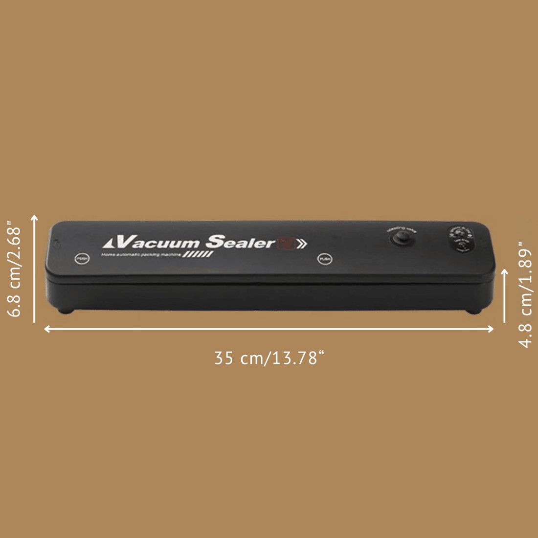 Máquina Seladora a Vácuo Alimentos 90W Bivolt + 10 Sacos Brinde