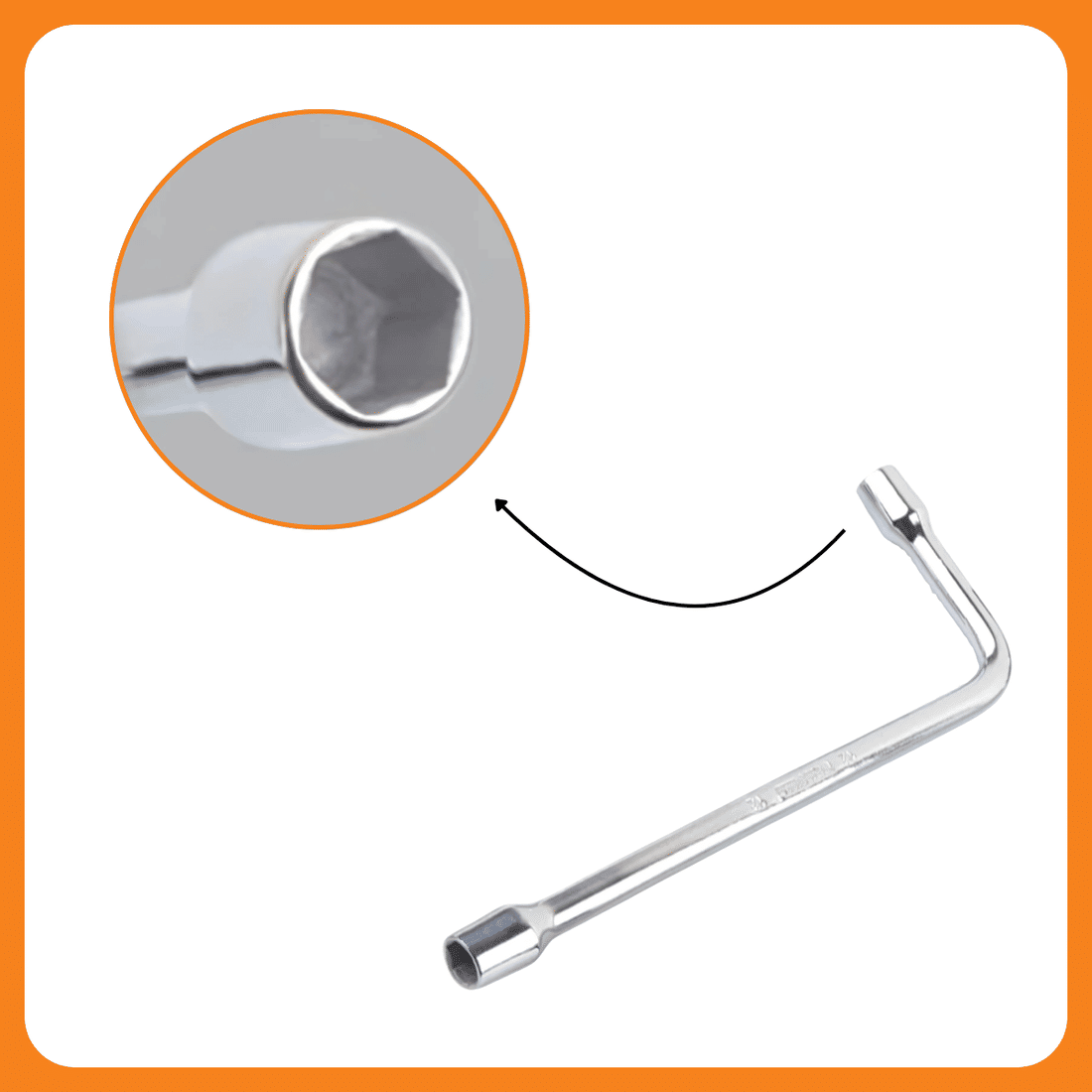 Chave Biela Tipo L em Cromo Vanádio 16mm Alta Resistência Chave Biela Tipo L em Cromo Vanádio 16mm Alta Resistência