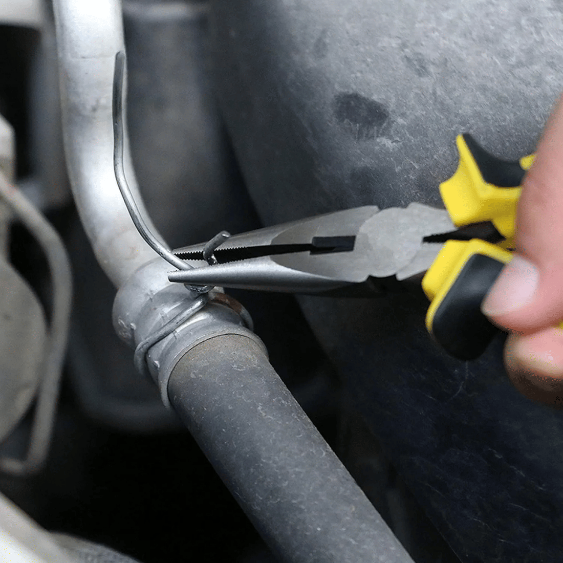 Alicate Bico Meia Cana 6" Aço Carbono Reforçado Isolado 1000V Profissional Corte Preciso