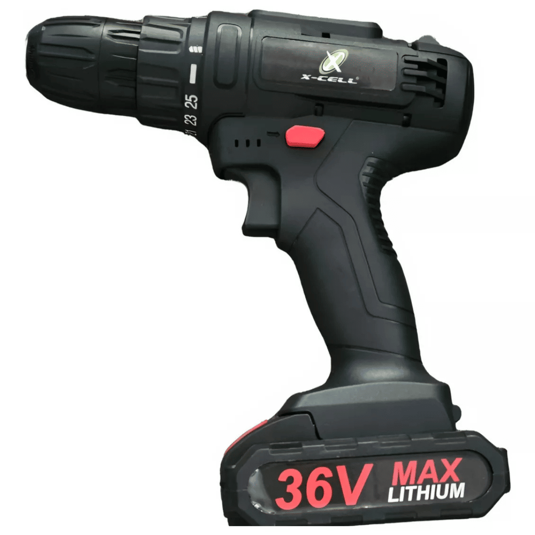 Parafusadeira Furadeira Sem Fio Potênte + 2 Baterias 36v + Acessórios Bivolt