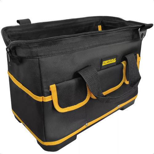 Bolsa para Ferramentas 16" Base Emborrachada Reforçada Múltiplos Bolsos Alça Ajustável