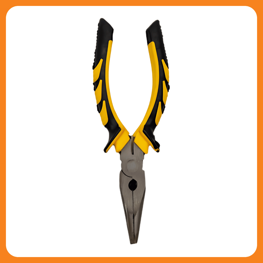 Alicate Bico Meia Cana 6" Aço Carbono Reforçado Isolado 1000V Profissional Corte Preciso