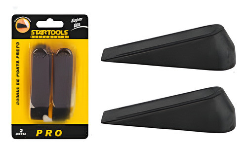 Cunhas de Porta Trava Preta Antiderrapante Borracha Alta Qualidade