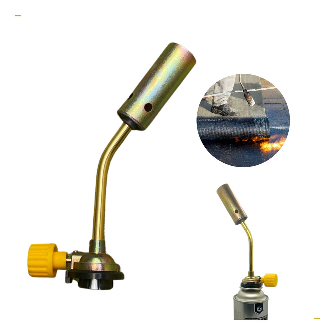 Maçarico Portátil com Regulagem de Chama Acendimento Automático Ideal para Culinária e Solda