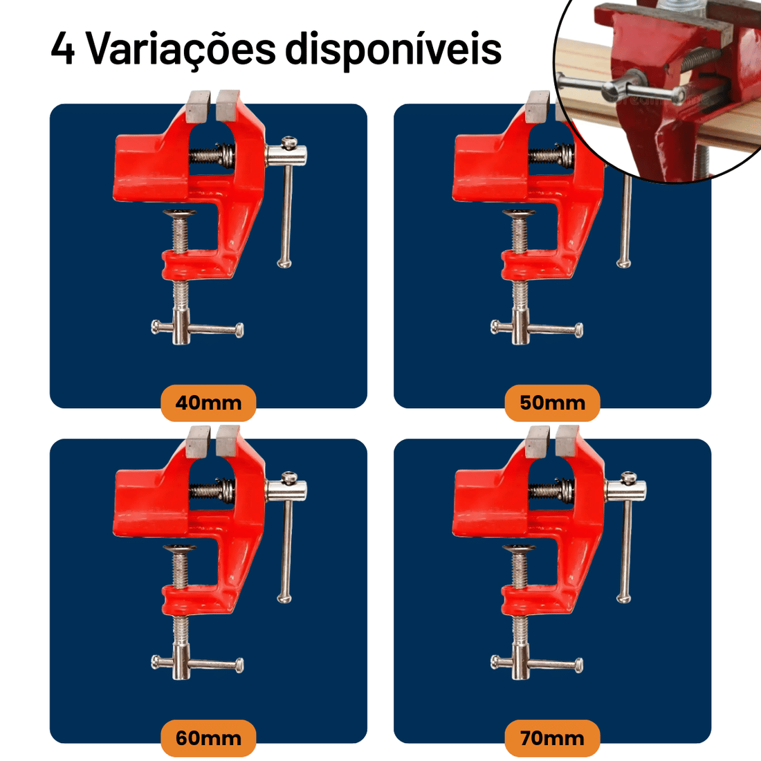 Torno Morsa de Bancada Ferro Fundido