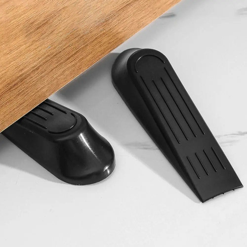 Cunhas de Porta Trava Preta Antiderrapante Borracha Alta Qualidade
