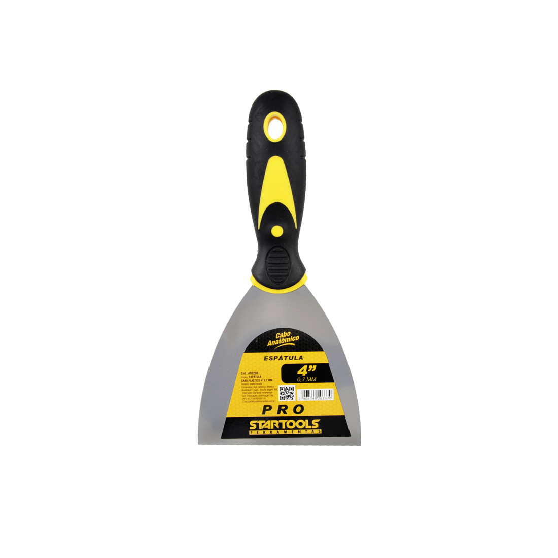 Espátula de Aço Profissional Cabo Ergonomico Reforçado 1,5" a 5" para Pintura e Raspagem