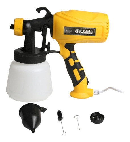 Pistola Pulverizadora de Tinta Elétrica Compressor Embutido 650W Portátil para Pintura