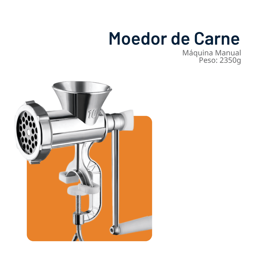 Maquina Manual de Moer Carne Moedor nº10
