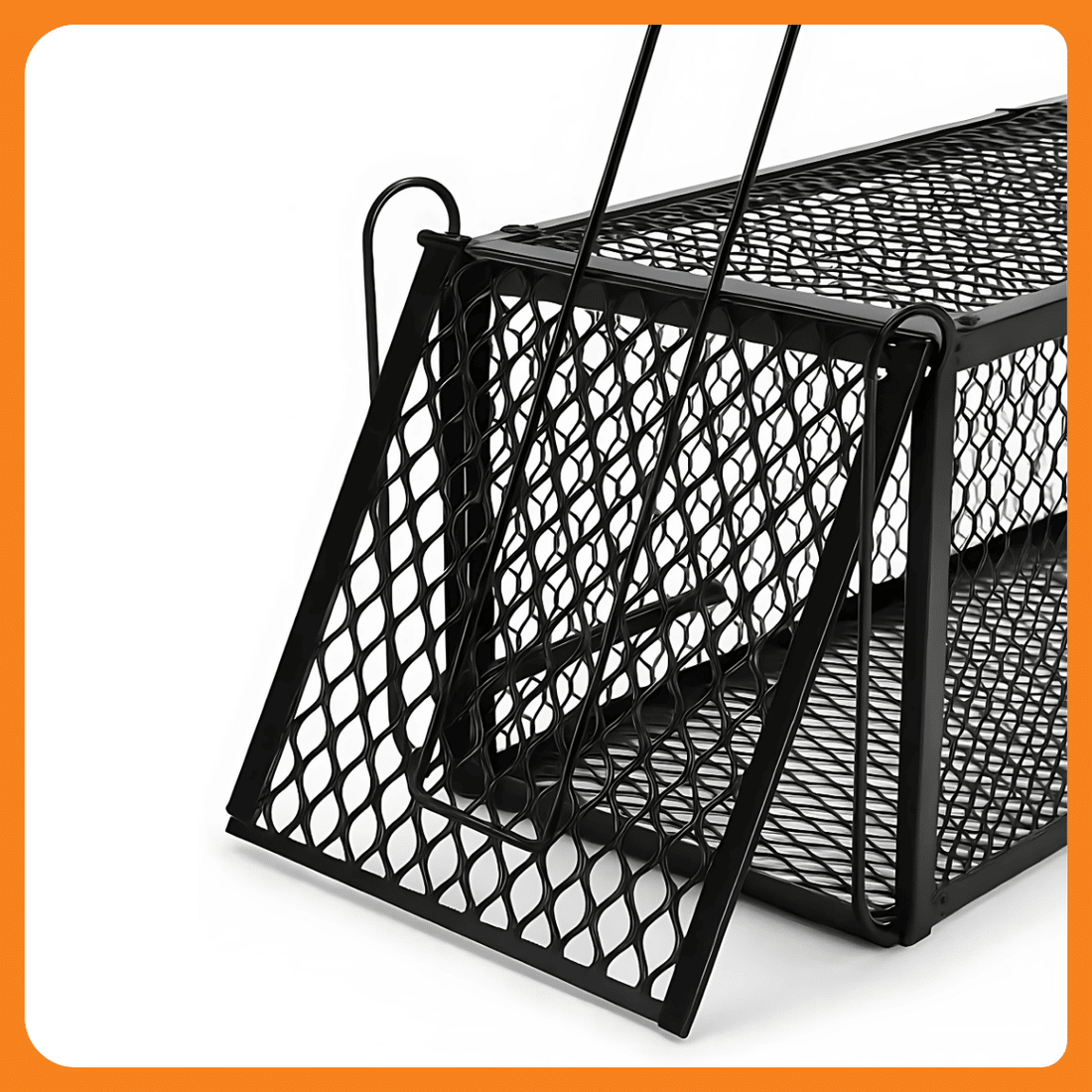 RATOEIRA TIPO GAIOLA 11.2X11.2X23CM - PRETA