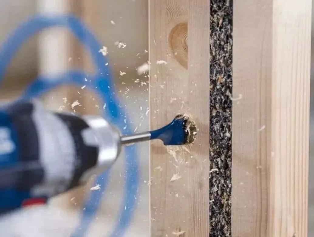 Jogo 6 Brocas Chatas para Madeira Aço C45 Tamanhos Variados Alta Durabilidade