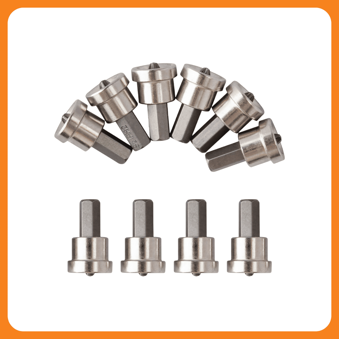 Bits Ponteira Philips Ph2 Com Limitador 10 Peças Parafusadeira Bits Ponteira Philips Ph2 Com Limitador 10 Peças Parafusadeira