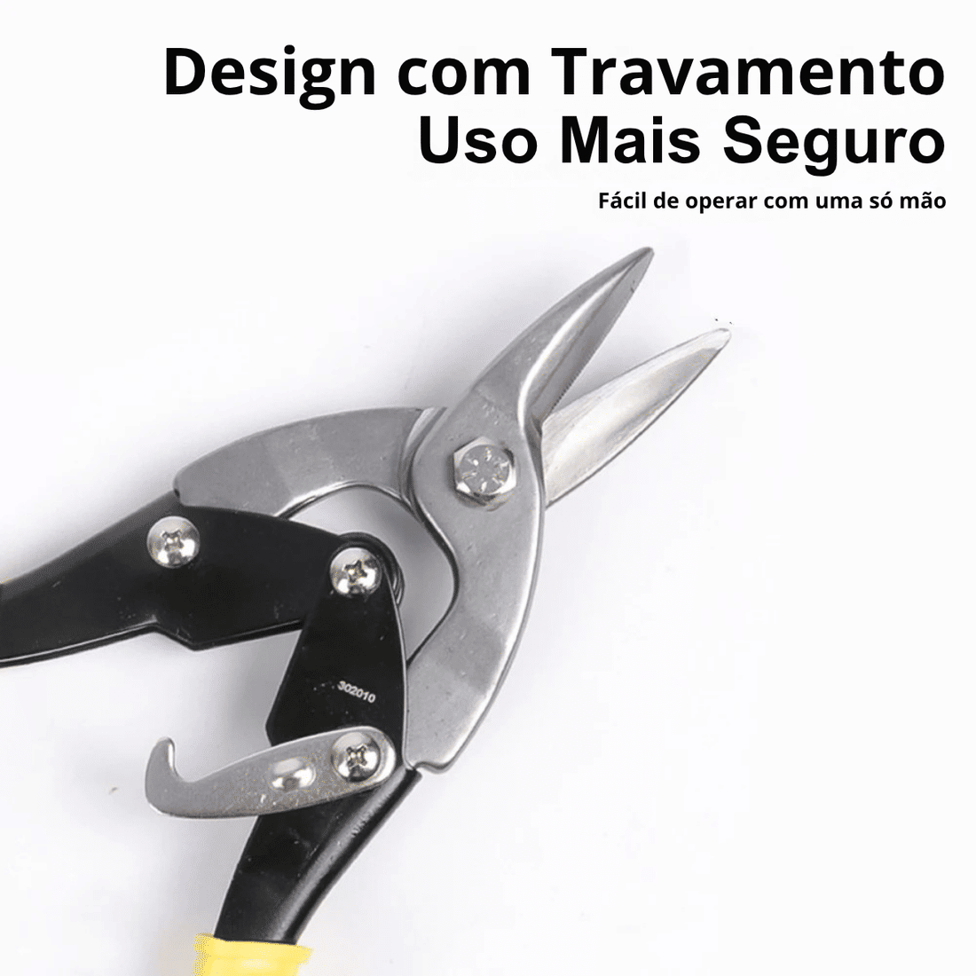 Tesoura Aviação Corte Reto Metal Chapa Funileiro Calheiro