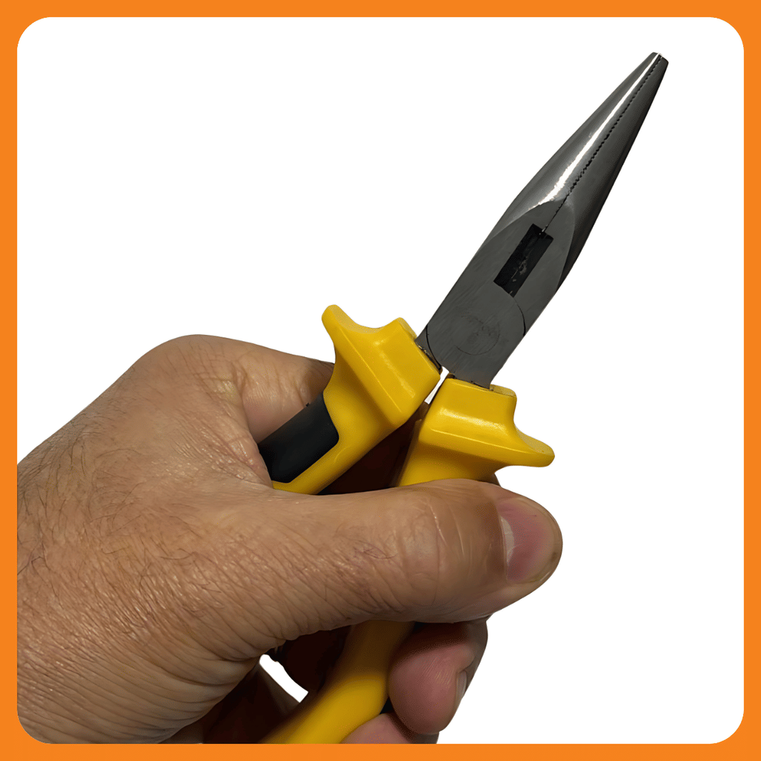 Alicate Bico Meia Cana 6" CRV Isolado 1000V Profissional Corte Preciso