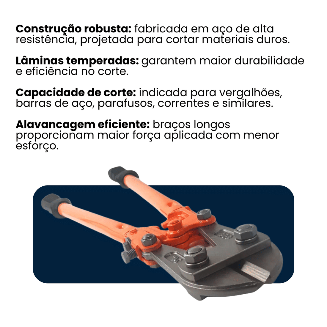 Tesoura Corta Vergalhão Cadeado Corrente