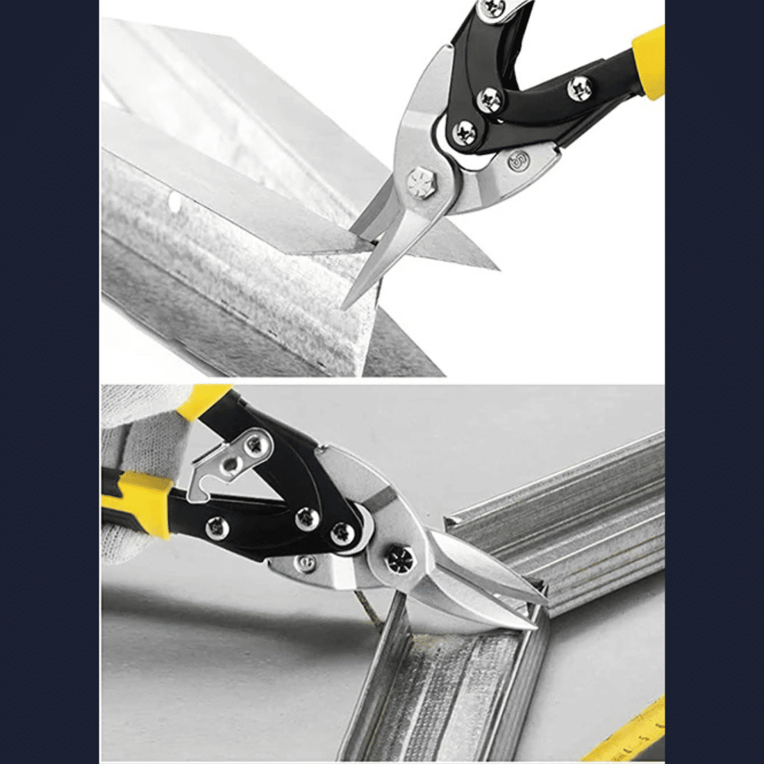 Tesoura Aviação Corte Reto Metal Chapa Funileiro Calheiro