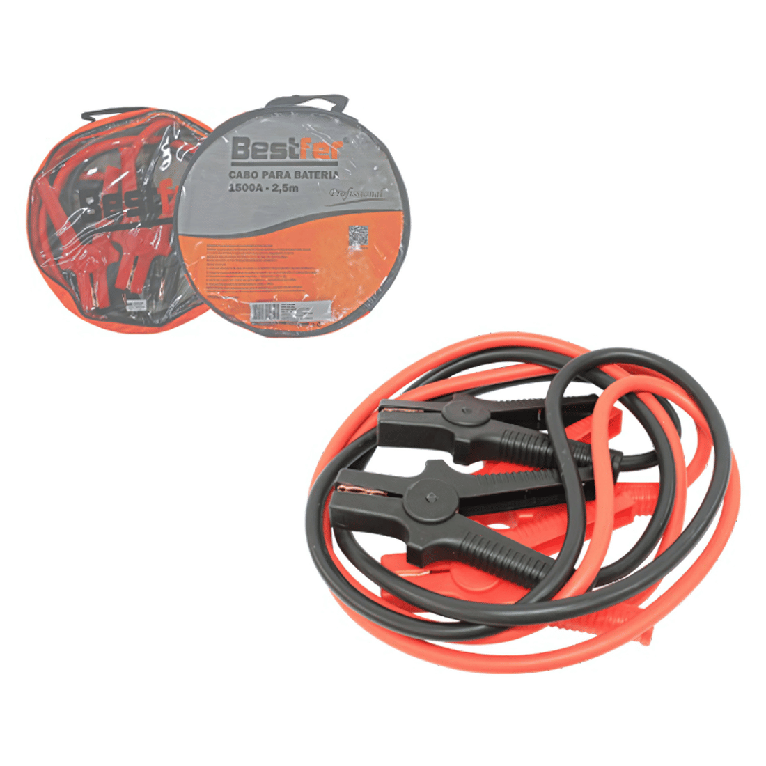 CABO P/BATERIA 1500AMP C/BOLSA PROFISSIONAL