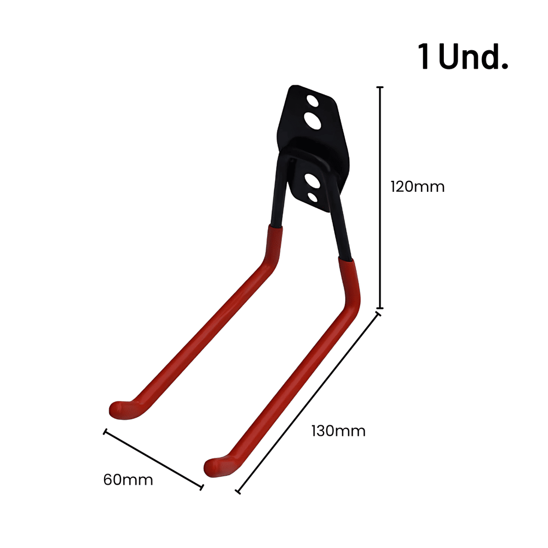 Suporte Gancho Multiuso para Parede Laranja