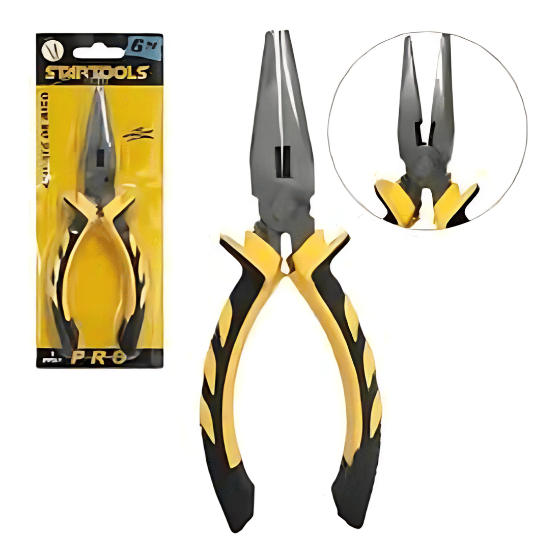 Alicate Bico Meia Cana 6" Aço Carbono Reforçado Isolado 1000V Profissional Corte Preciso