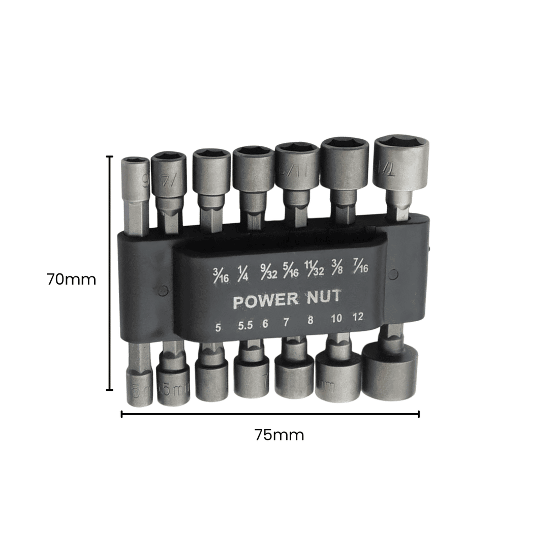 Bits Soquete Canhão Sextavado Profissional haste 1/4" em Kit