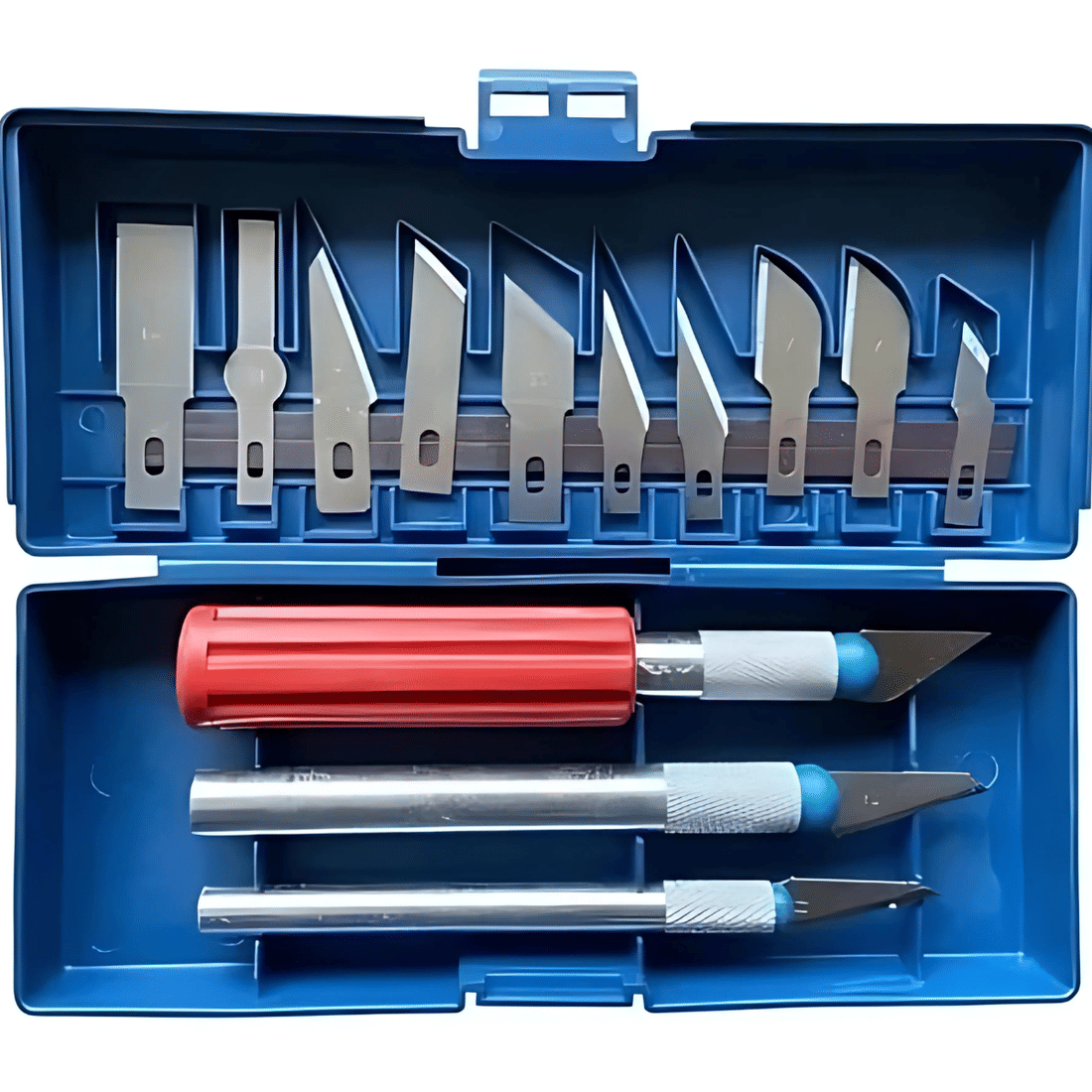 Kit Estilete Precisão Profissional Case 16Pçs Bisturi Patchwork Scrapbook Artesanato