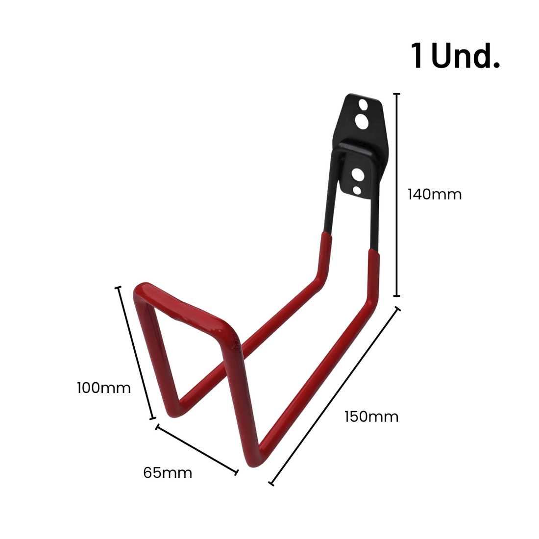 Suporte Gancho Multiuso para Parede Laranja