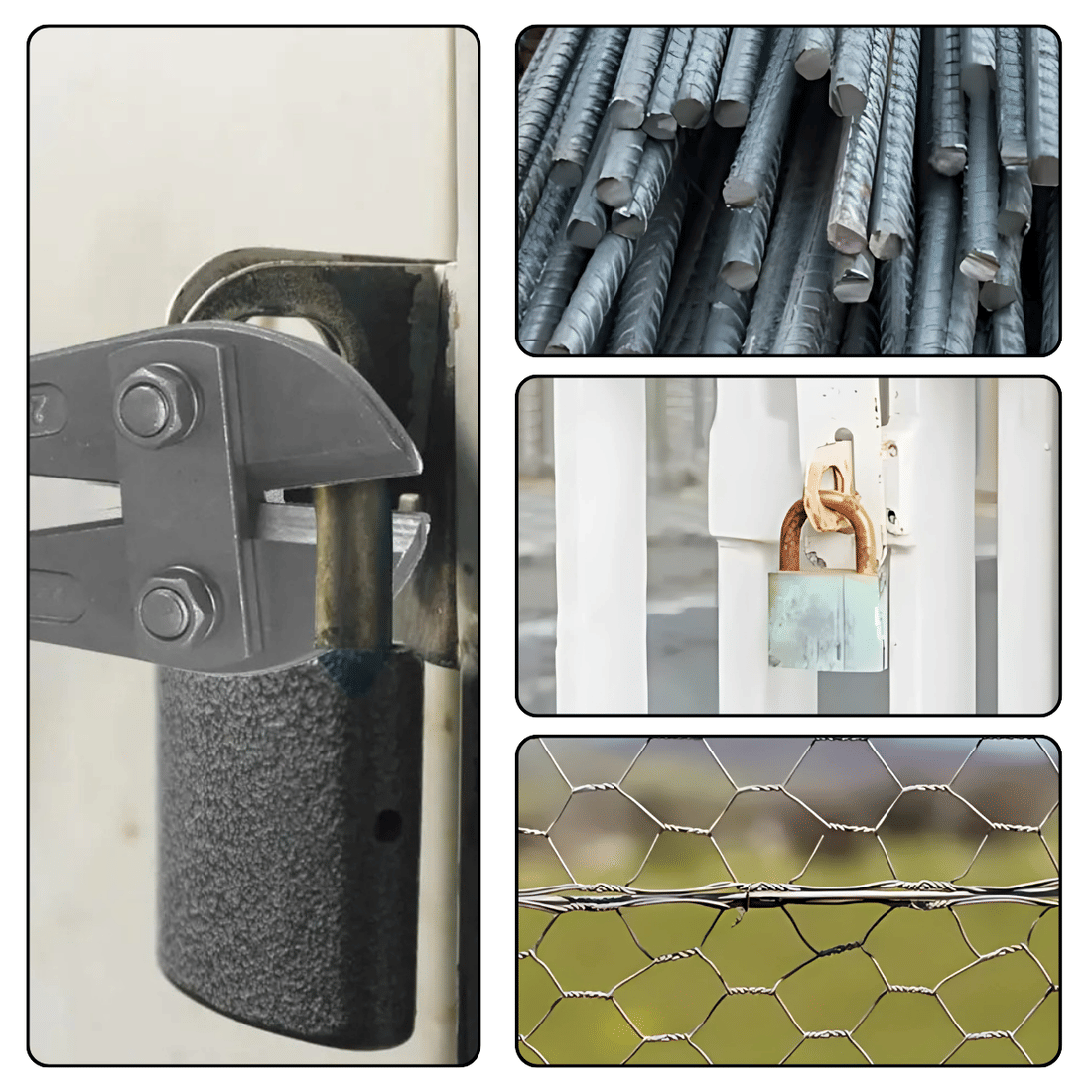 Tesoura Corta Vergalhão Cadeado Corrente