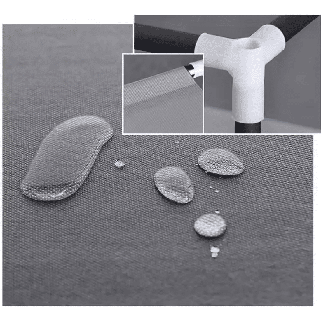 Guarda Roupa Dobrável Portátil Armário Organizador 3 Portas