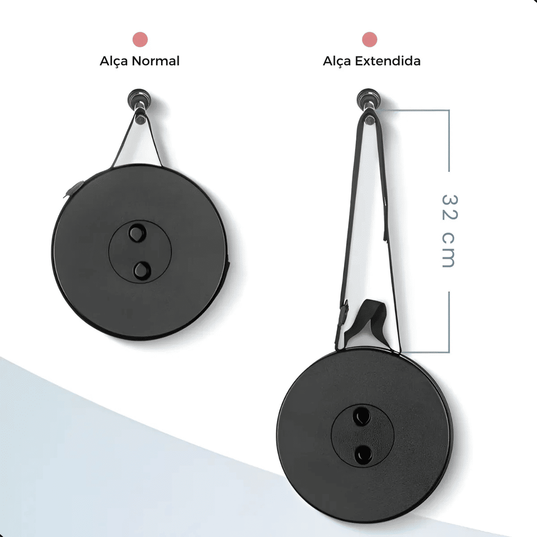 Banqueta Retrátil Banco Portátil com Alça Multiuso Leve Preto