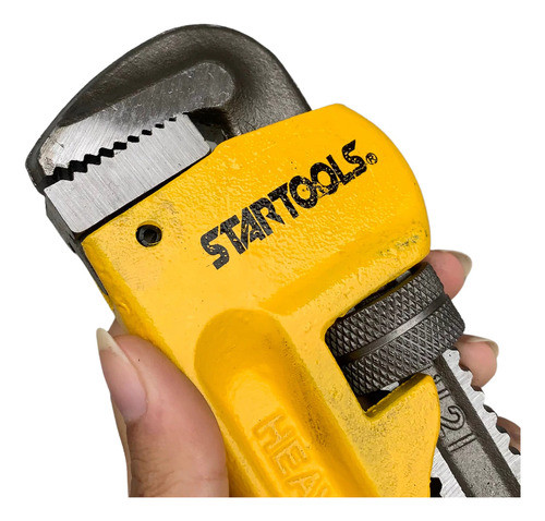 Chave Grifo Tubo Cabo Emborrachado Ajustável Alta Qualidade Profissional Heavy Duty