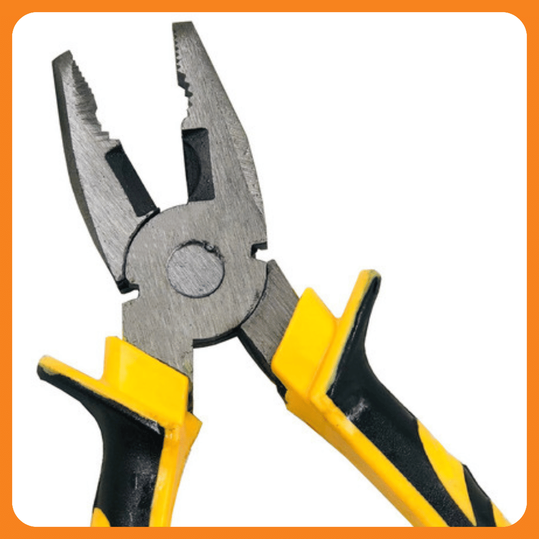 Alicate Universal 8" Aço Carbono Cabo Emborrachado Amarelo/Preto