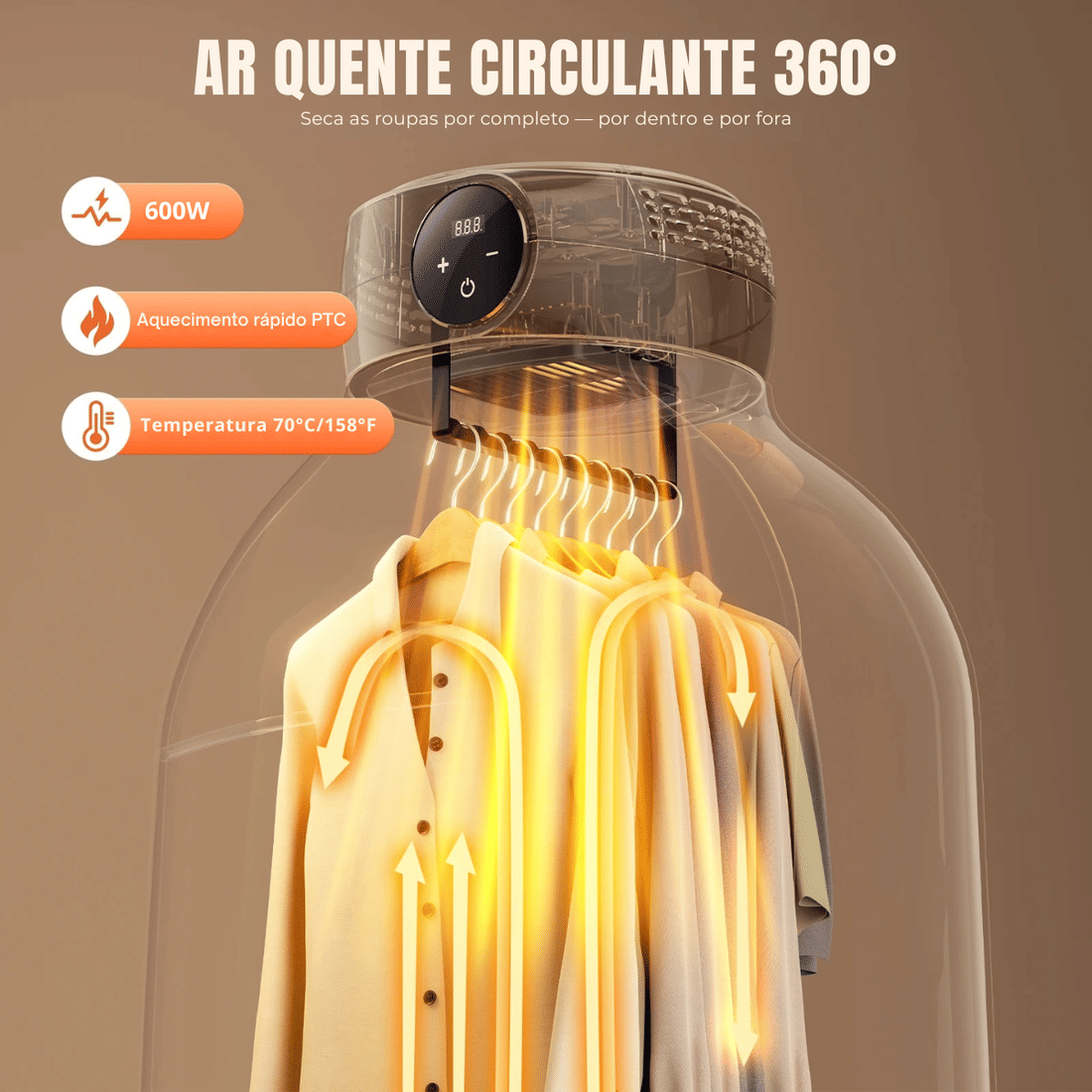 Secadora de Roupas Portátil