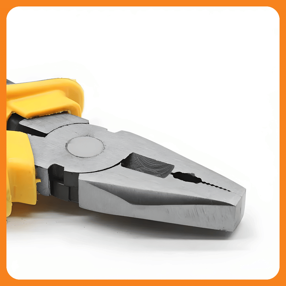 Alicate Universal 8" Aço Carbono Cabo Emborrachado Amarelo/Preto