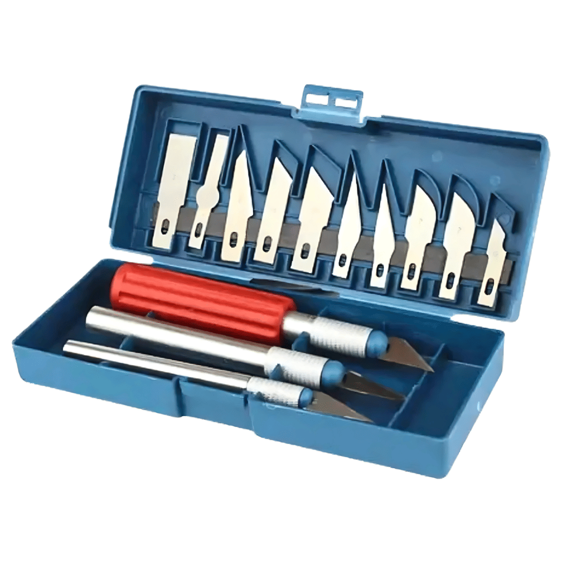 Kit Estilete Precisão Profissional Case 16Pçs Bisturi Patchwork Scrapbook Artesanato