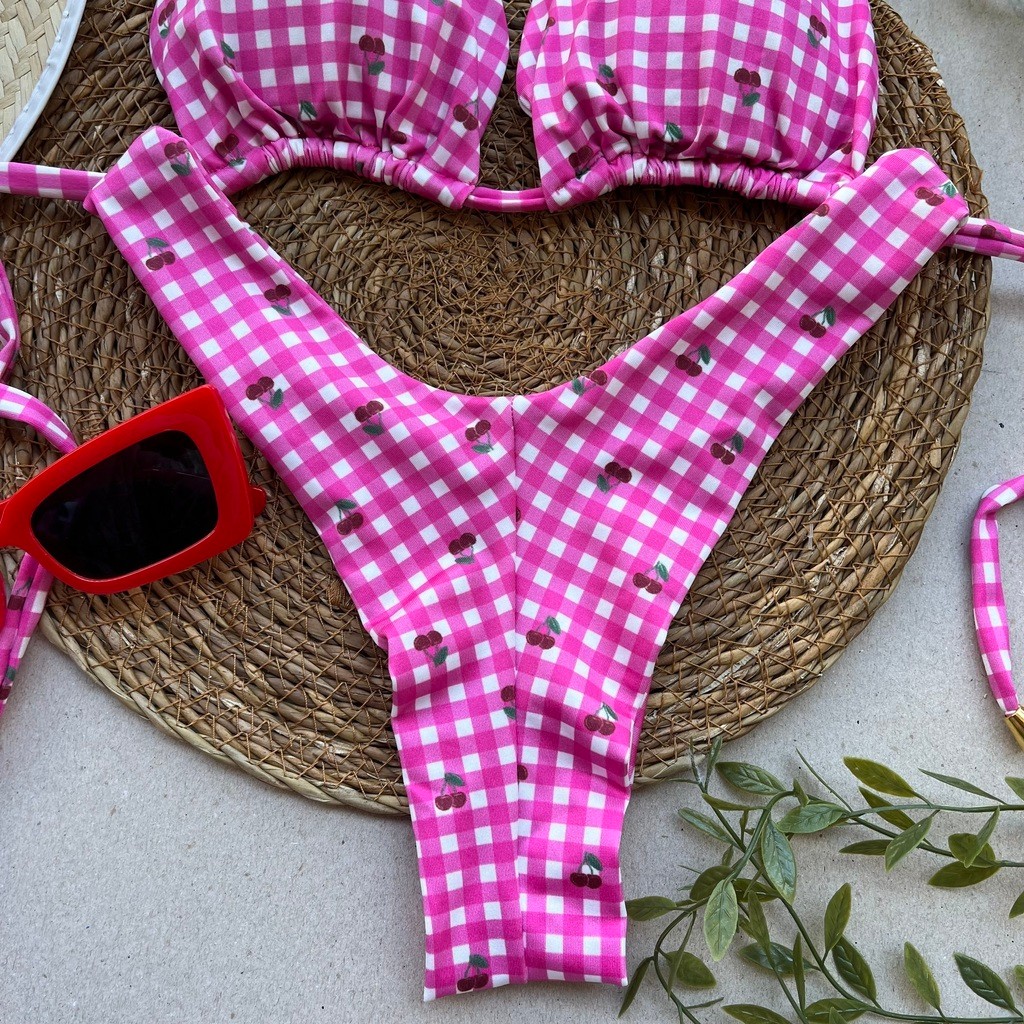 Biquíni Cortininha e Asa delta Cerejinha Biquíni Cortininha e Asa delta Cerejinha