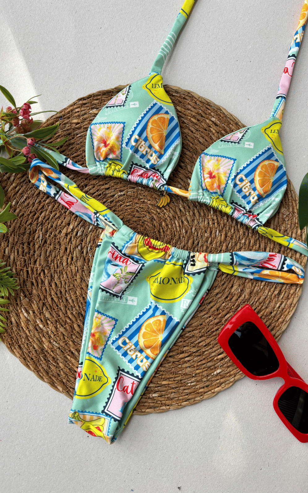 Biquíni Ferrugem Cortininha e Cortina