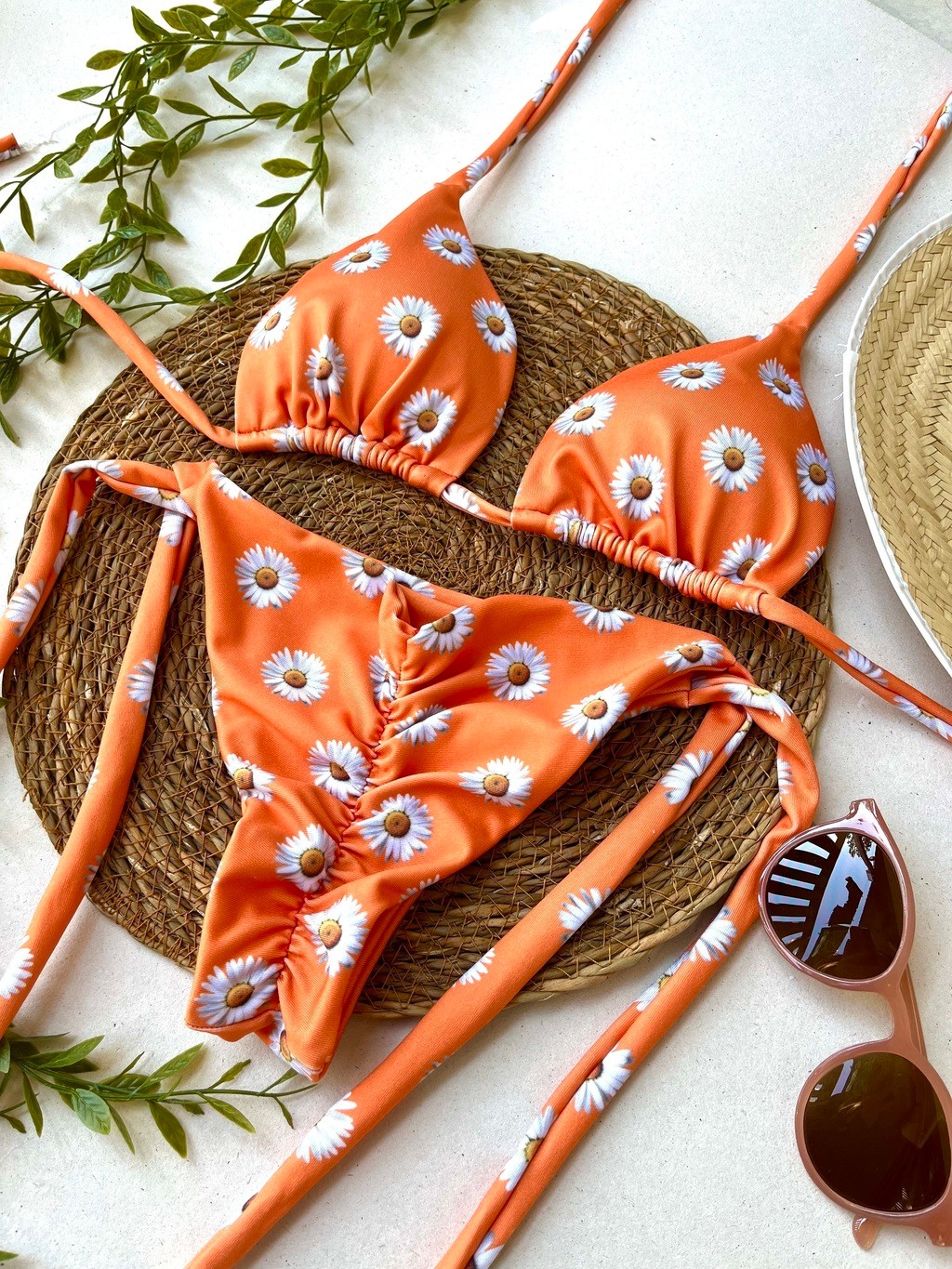 Biquíni Cortininha e Empina Bumbum Gratidão Laranja Biquíni Cortininha e Empina Bumbum Gratidão Laranja