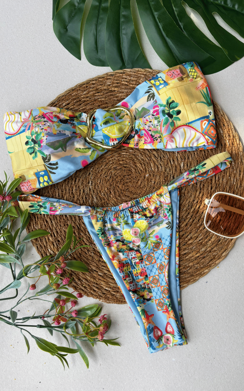 Biquíni Joaquina Top e Cortina Biquíni Joaquina Top e Cortina