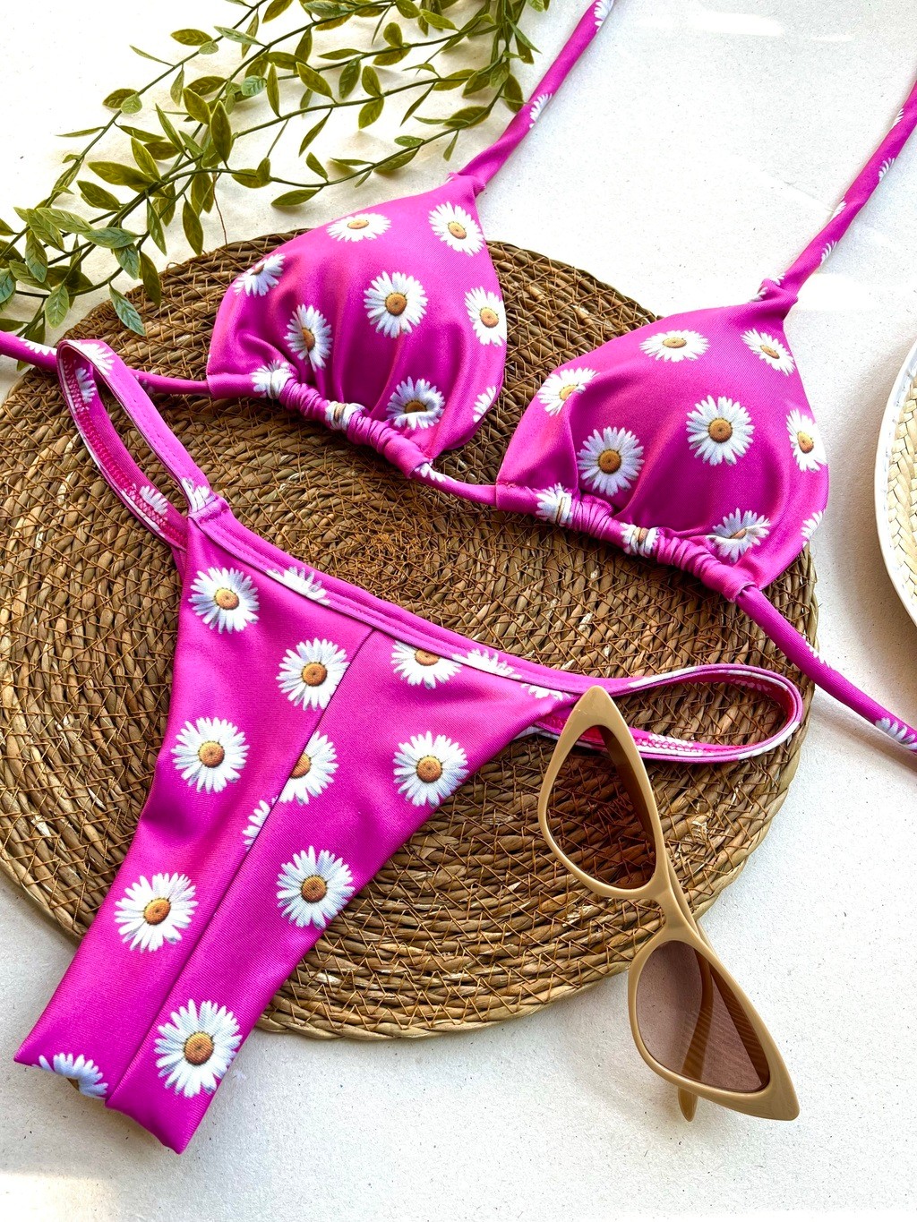 Biquíni Cortininha e Fita Gratidão Pink Biquíni Cortininha e Fita Gratidão Pink