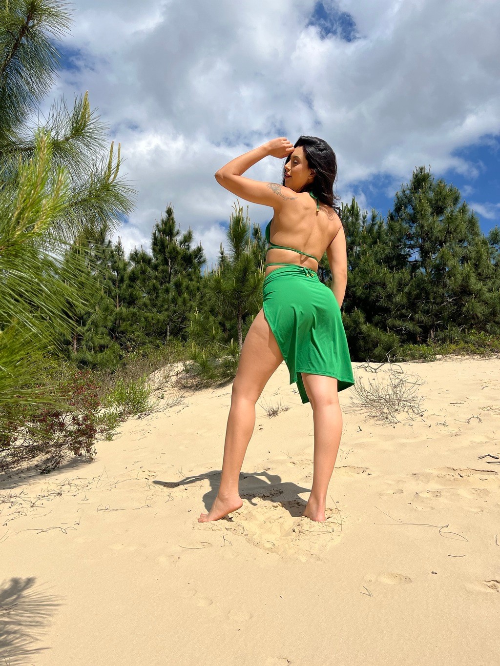 Biquíni Cortininha e Asa Delta Preto