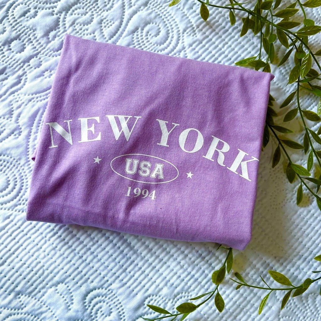 Tshirt Lilas New York Tshirt Lilas New York