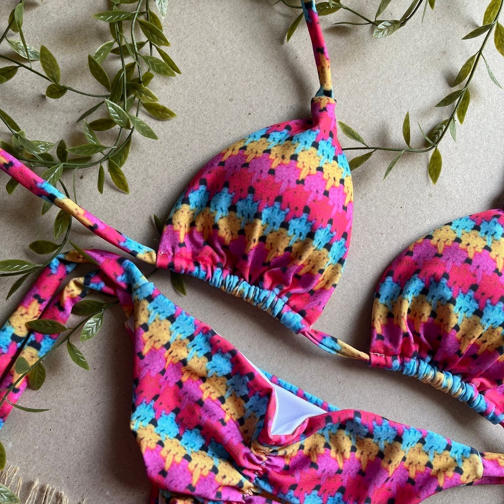 Biquíni Cortininha e Empina Bumbum Maragogi - Crochê