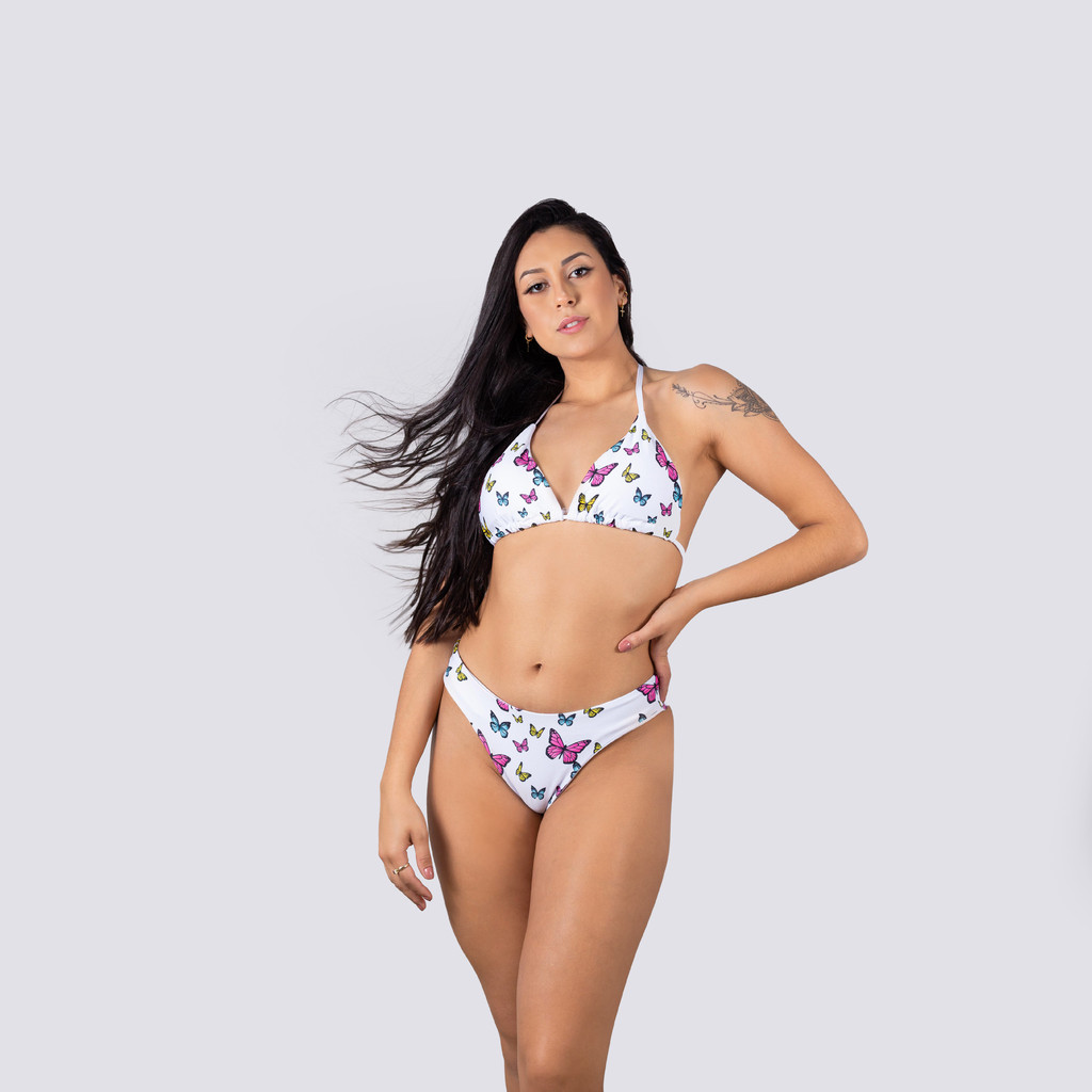 Biquíni Cortininha e Asa delta Borboleta Biquíni Cortininha e Asa delta Borboleta