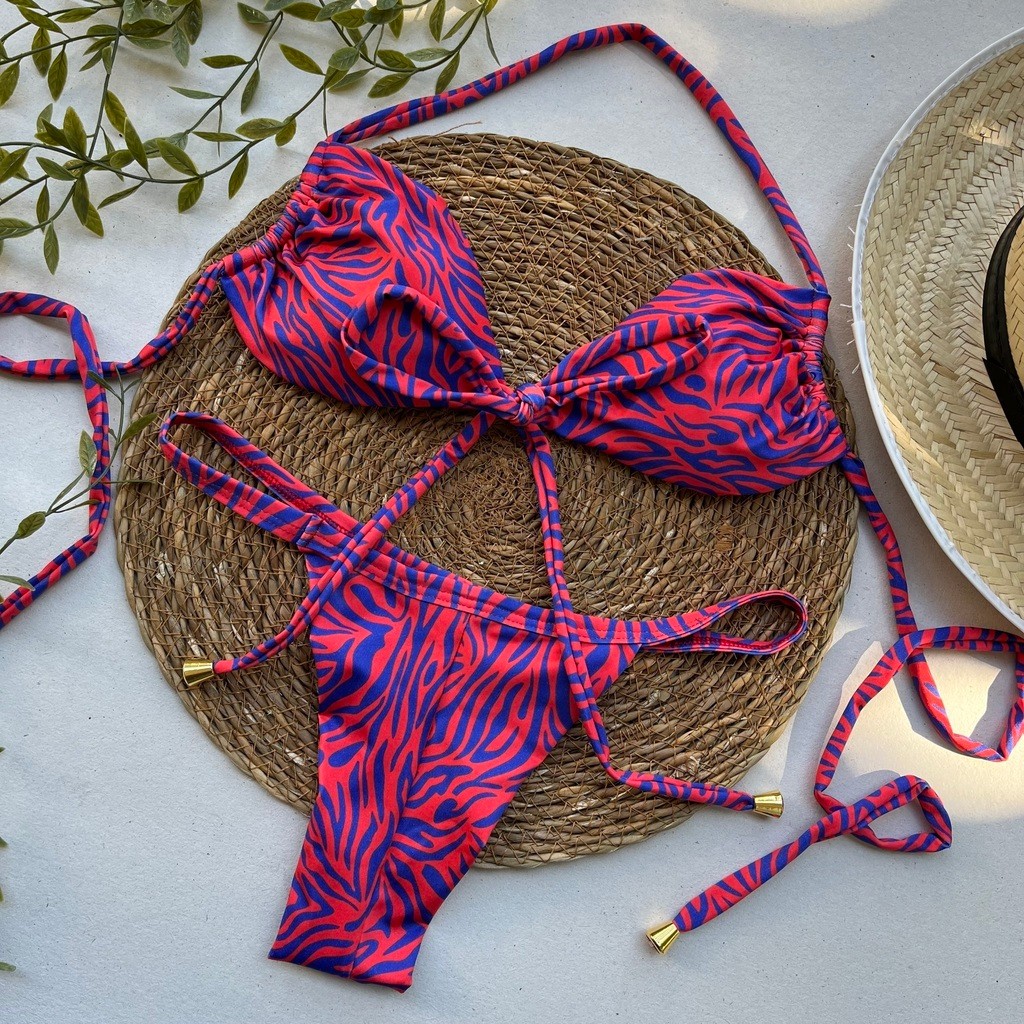 Biquíni Cortininha e Fita Descontração