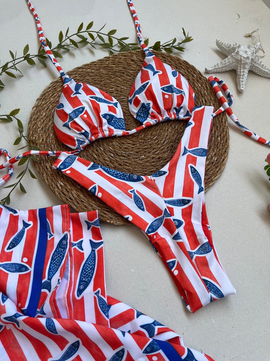 Biquíni Sardinha Cortininha e Asa delta