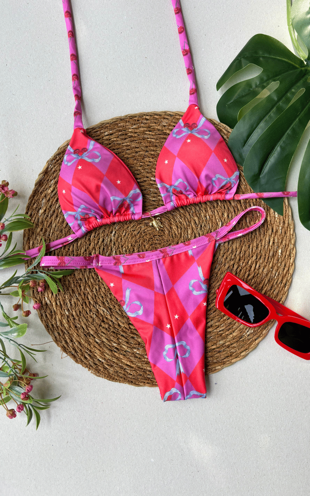 Biquíni Camacho Cortininha e Fita Fio Duplo